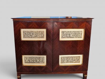 Paolo Buffa Italian Mid Century Sideboard or Bar Cabinet by Paolo Buffa 1950s