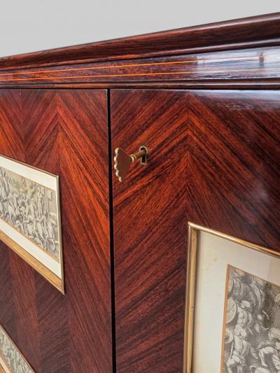 Paolo Buffa Italian Mid Century Sideboard or Bar Cabinet by Paolo Buffa 1950s