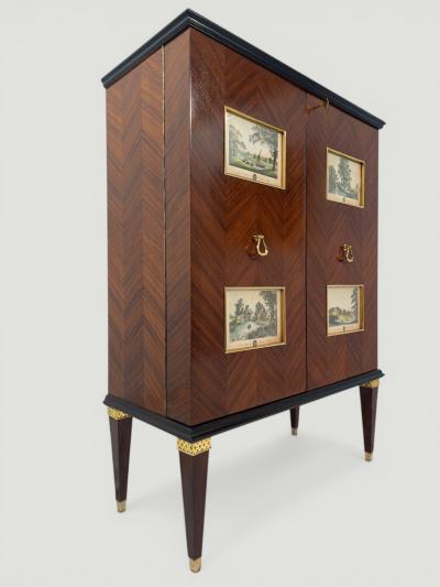 Paolo Buffa Italian Midcentury Sideboard or Cabinet Bar designed By Paolo Buffa in 1950s