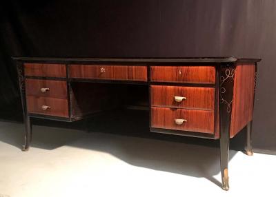 Paolo Buffa Italian Midcentury Writing Desk attributed to Paolo Buffa