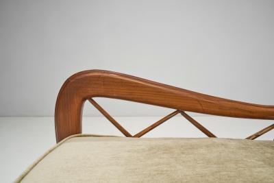 Paolo Buffa Italian Modern Chair with Upholstered Cushions by Paolo Buffa Italy 1950s