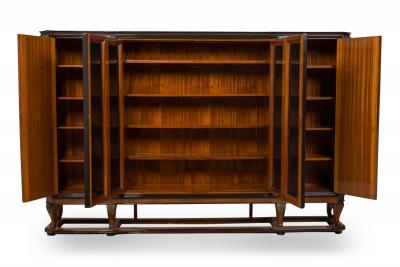Paolo Buffa Italian Modern Palisander Marble Bookcase Attributed to Paolo Buffa