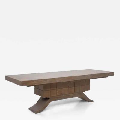 Paolo Buffa Large Wooden Dining Table Attributed to Guglielmo Ulrich