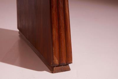 Paolo Buffa Large sculpted diamond shaped chestnut sideboard Italy 1940s