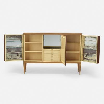 Paolo Buffa MAHOGANY AND SYCOMORE BAR CABINET BY PAOLO BUFFA