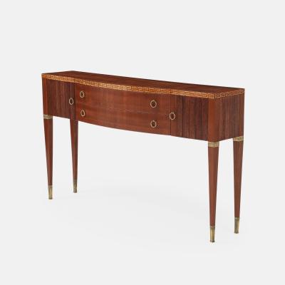 Paolo Buffa Mahogany and Maple Sideboard Buffet or Console by Paolo Buffa