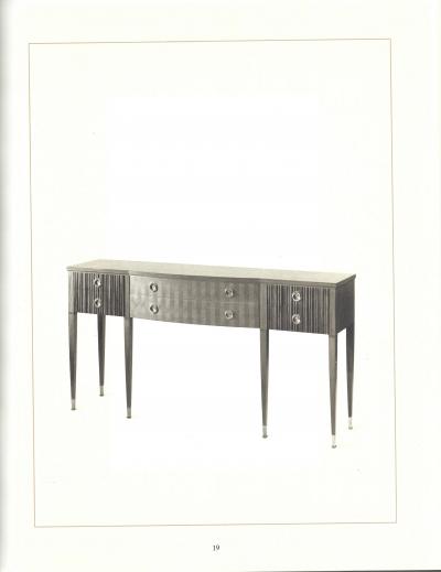 Paolo Buffa Mahogany and Maple Sideboard Buffet or Console by Paolo Buffa