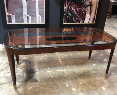 Paolo Buffa Mid Century Dining Table in Cherrywood by Paolo Buffa for Arrighi Italy 1940s