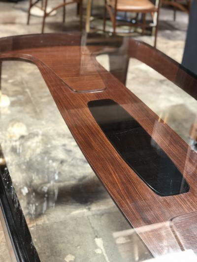 Paolo Buffa Mid Century Dining Table in Cherrywood by Paolo Buffa for Arrighi Italy 1940s