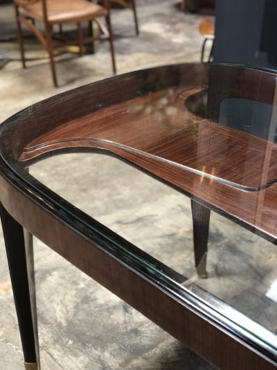 Paolo Buffa Mid Century Dining Table in Cherrywood by Paolo Buffa for Arrighi Italy 1940s