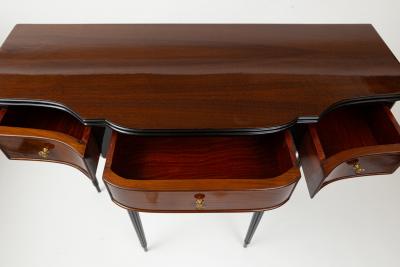 Paolo Buffa Mid Century Italian Serpentine Console Table Attributed to Paola Buffa