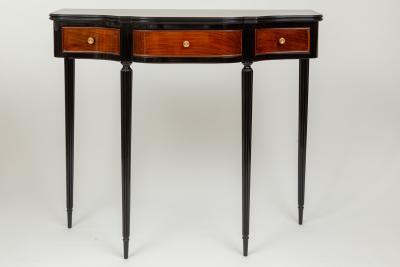 Paolo Buffa Mid Century Italian Serpentine Console Table Attributed to Paola Buffa