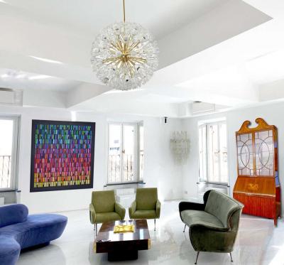 Paolo Buffa Midcentury Trumeau Bookcases or Cabinets by Paolo Buffa 1940