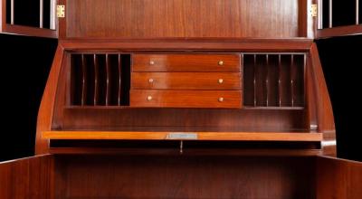 Paolo Buffa Midcentury Trumeau Bookcases or Cabinets by Paolo Buffa 1940