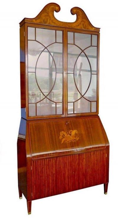 Paolo Buffa Midcentury Trumeau Bookcases or Cabinets by Paolo Buffa 1940