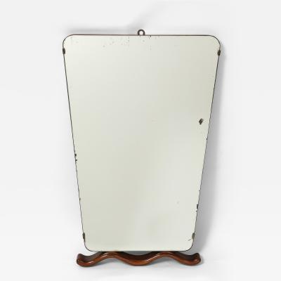 Paolo Buffa Mirror with Wood Attachment