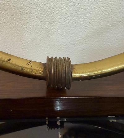 Paolo Buffa Monumental Paola Buffa Italian Mid century Modern Credenza Burl Brass Details
