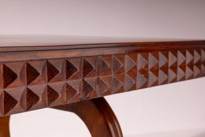 Paolo Buffa Oak dining table Italian manufacture in the style of Paolo Buffa 1940s