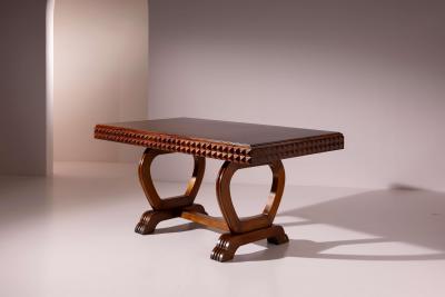 Paolo Buffa Oak dining table Italian manufacture in the style of Paolo Buffa 1940s