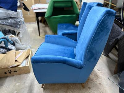 Paolo Buffa Pair Of Italian Modern Lounge Chairs