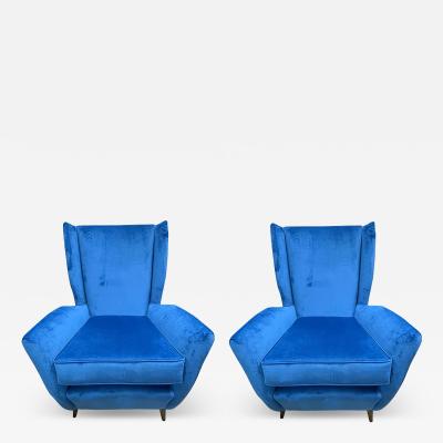 Paolo Buffa Pair Of Italian Modern Lounge Chairs