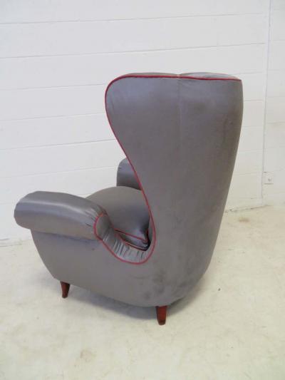 Paolo Buffa Pair of 1960s Italian Wing Chair Paolo Buffa Style Mid Century Modern