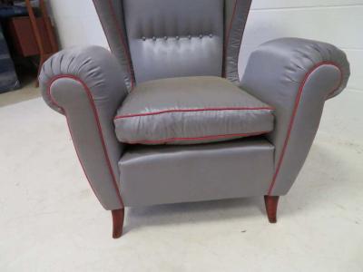 Paolo Buffa Pair of 1960s Italian Wing Chair Paolo Buffa Style Mid Century Modern