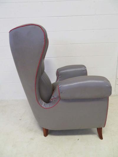 Paolo Buffa Pair of 1960s Italian Wing Chair Paolo Buffa Style Mid Century Modern