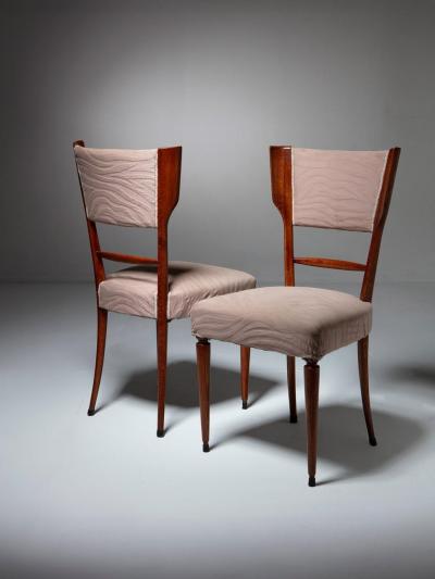 Paolo Buffa Pair of Italian 50s Dining Chairs Attributed to Paolo Buffa