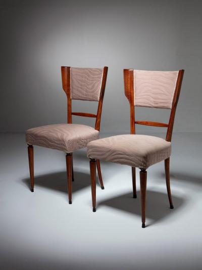 Paolo Buffa Pair of Italian 50s Dining Chairs Attributed to Paolo Buffa
