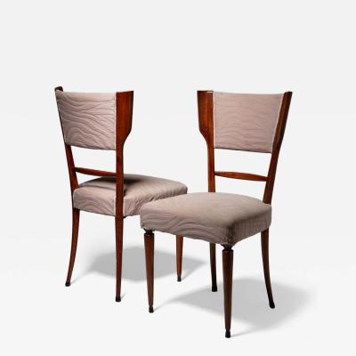 Paolo Buffa Pair of Italian 50s Dining Chairs Attributed to Paolo Buffa