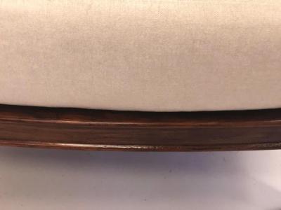 Paolo Buffa Pair of Italian Mid Century Modern Neoclassical Cherry Armchairs by Paolo Buffa