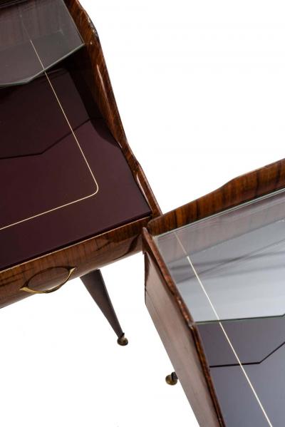 Paolo Buffa Pair of Italian Mid Century Nightstands in the Style of Paolo Buffa circa 1950s
