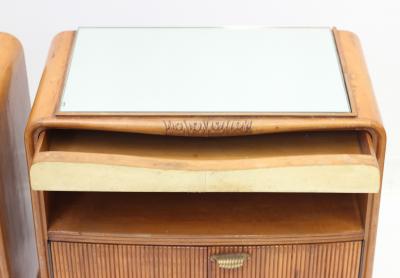 Paolo Buffa Pair of Italian Nightstands by Paolo Buffa 1950 Italy
