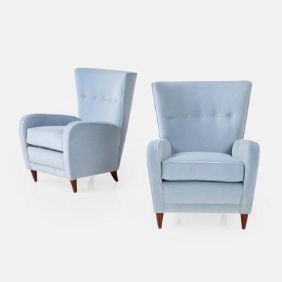 Paolo Buffa Pair of Lounge Chairs by Paolo Buffa