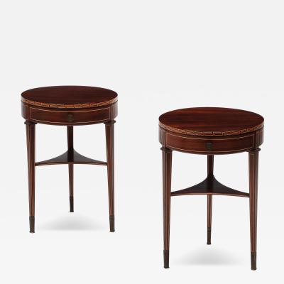 Paolo Buffa Pair of Neoclassical Rosewood Nightstands or Bedside Tables by Paolo Buffa