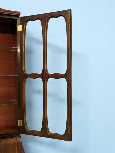 Paolo Buffa Pair of Trumeau Bookcases in Mahogany designed by Paolo Buffa 1950s
