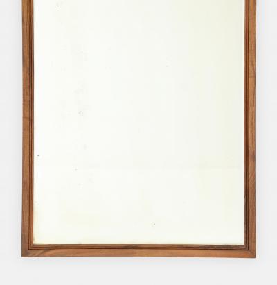 Paolo Buffa Paolo Buffa Antonia Ramelli Carved Walnut Full Length Beveled Wall Mirror