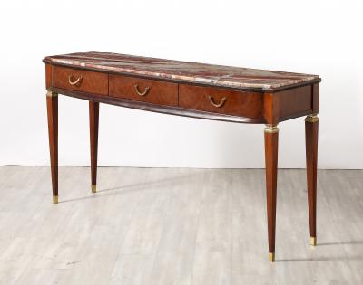 Paolo Buffa Paolo Buffa Att Console Table with Marble Top Italy circa 1950