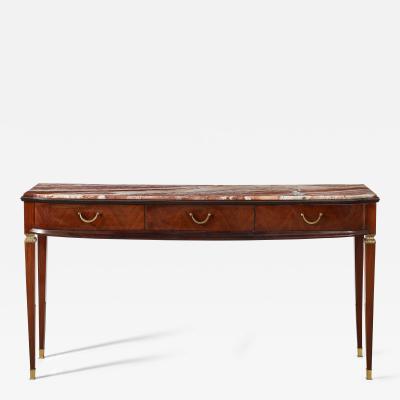 Paolo Buffa Paolo Buffa Att Console Table with Marble Top Italy circa 1950