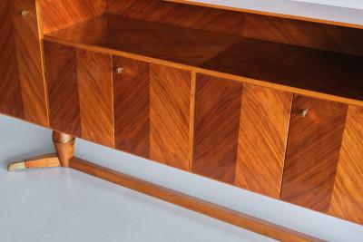 Paolo Buffa Paolo Buffa Attributed Sideboard in Walnut and Brass Serafino Arrighi 1940s