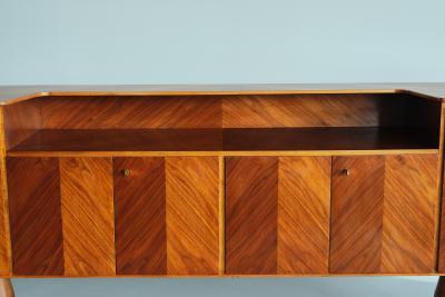 Paolo Buffa Paolo Buffa Attributed Sideboard in Walnut and Brass Serafino Arrighi 1940s