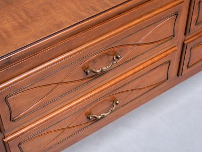 Paolo Buffa Paolo Buffa Buffet Sideboard in Walnut and Brass Mario Quarti Milan 1940s
