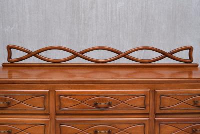 Paolo Buffa Paolo Buffa Buffet Sideboard in Walnut and Brass Mario Quarti Milan 1940s