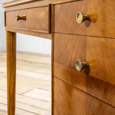 Paolo Buffa Paolo Buffa Desk and Chair in Wood for Lietti 50s