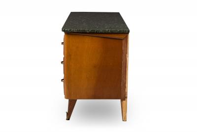 Paolo Buffa Paolo Buffa Italian Mid Century Mahogany and Marble 6 Drawer Dresser Sideboard