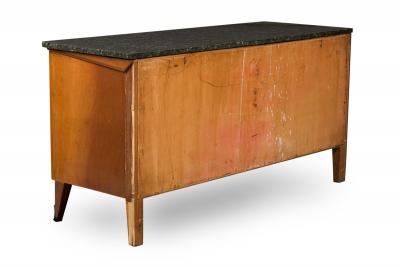 Paolo Buffa Paolo Buffa Italian Mid Century Mahogany and Marble 6 Drawer Dresser Sideboard
