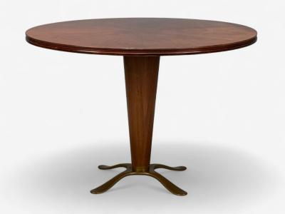 Paolo Buffa Paolo Buffa Mahogany Bronze Center Table Italy 1940s