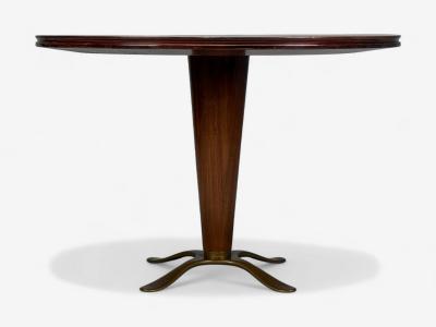 Paolo Buffa Paolo Buffa Mahogany Bronze Center Table Italy 1940s