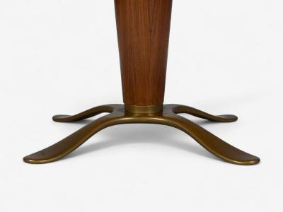 Paolo Buffa Paolo Buffa Mahogany Bronze Center Table Italy 1940s